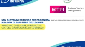 San Giovanni Rotondo protagonista alla BTM di Bari – Fiera del Levante “Gargano 2025: mare, spiritualità e cultura, gastronomia ed esperienze”