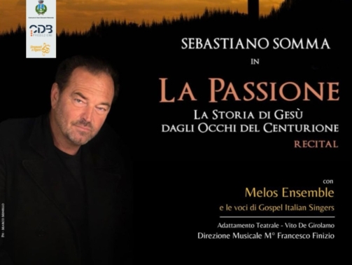 Sebastiano Somma apre la Settimana Santa a San Giovanni Rotondo con il recital “La Passione” nella Chiesa di San Pio